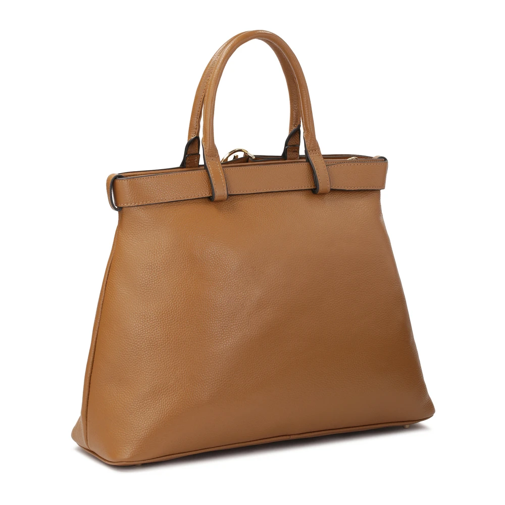 Kazar Lichtbruine handtas met gespband Brown Dames
