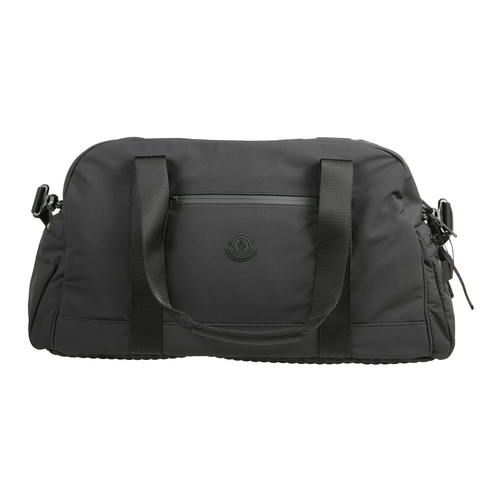 Moncler Zwarte Gym Weekendtas met Schouderband Black Heren