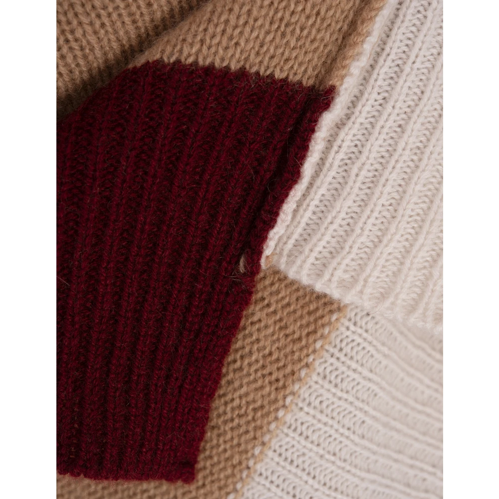 Marni Kasjmier Earthofsiena Kleurblok Sweater Brown Dames