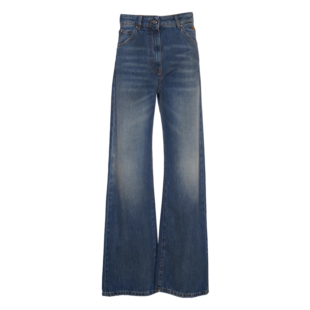 Msgm Stijlvolle Broek Blue Dames