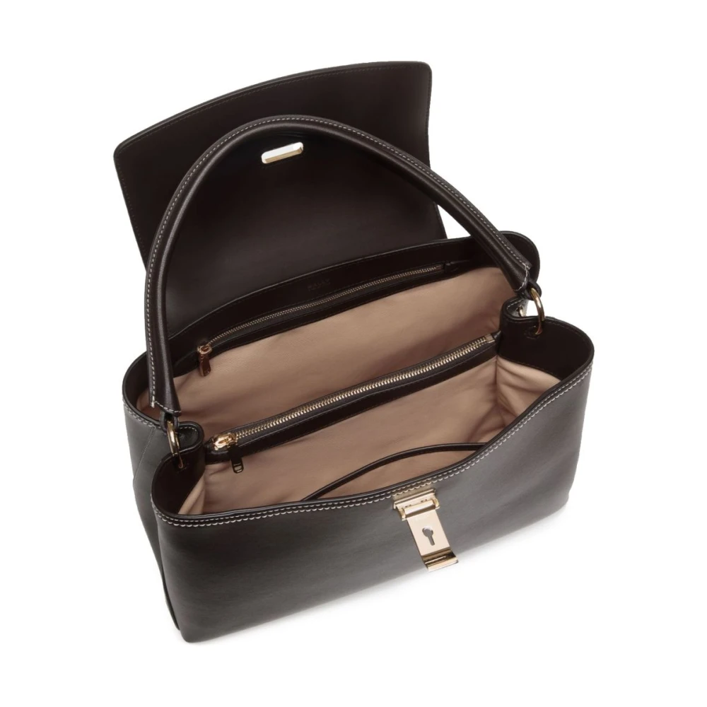 Bally Koffiebruine Top Handvat Schoudertas Brown Dames