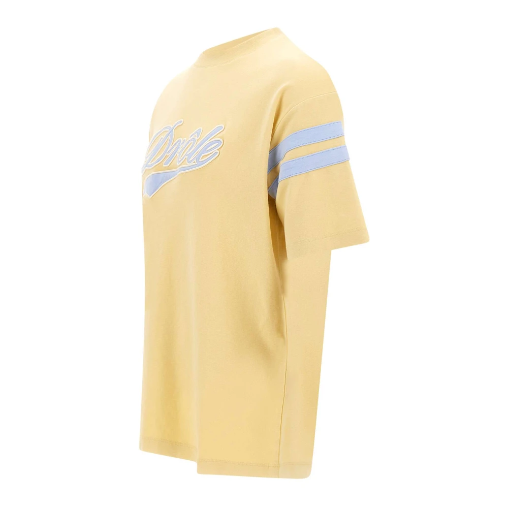 Drole de Monsieur Gele T-shirts en Polos Yellow Heren
