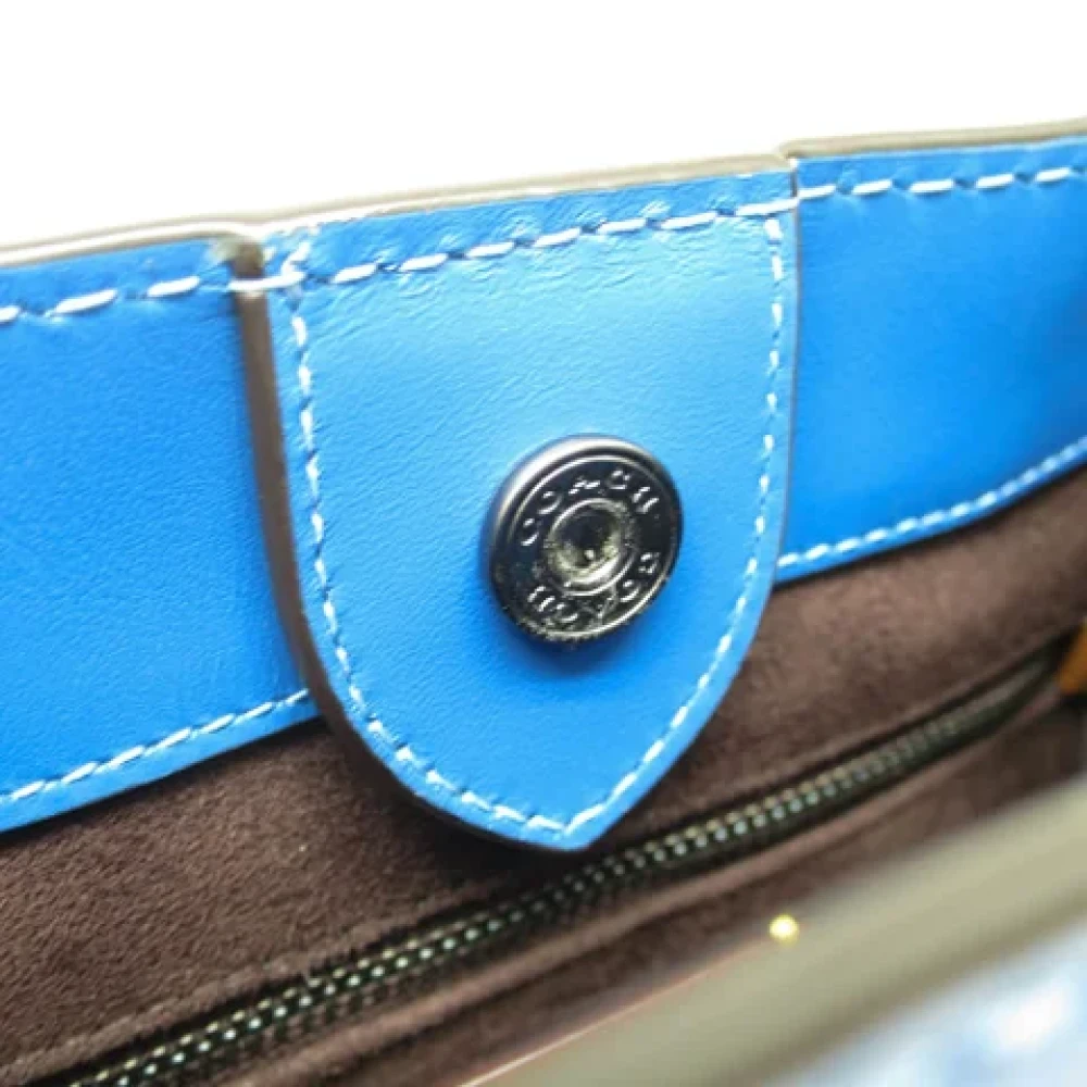 Coach Pre-owned Leather handbags Blue Dames