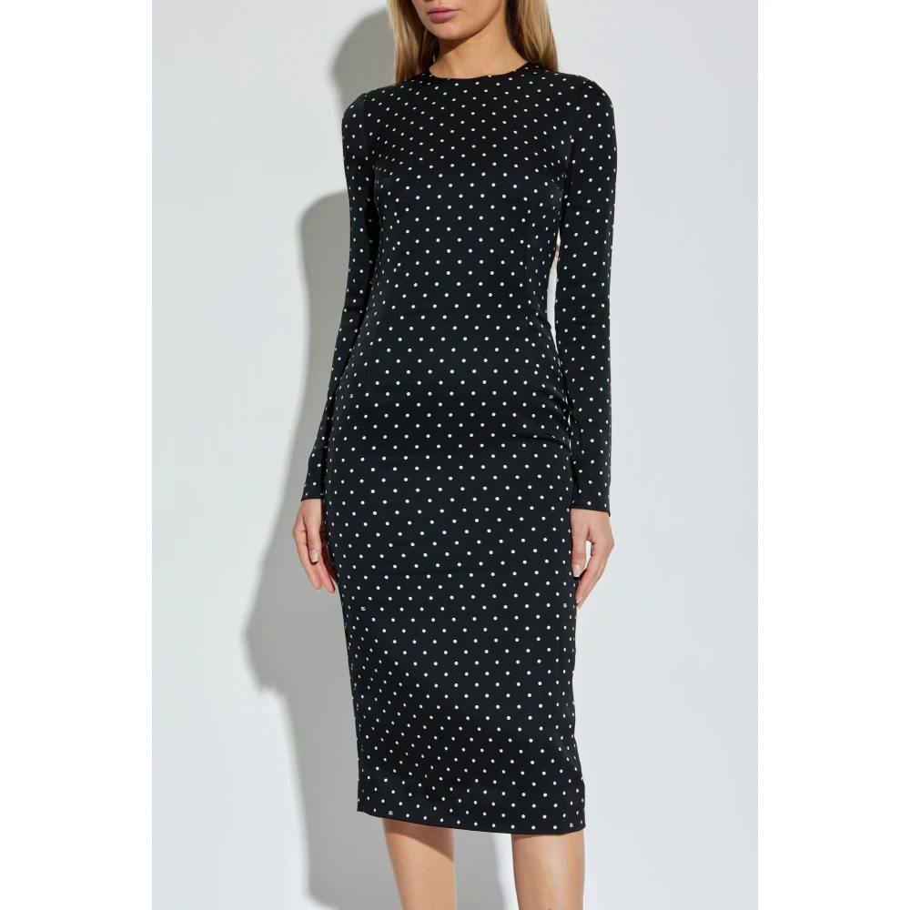 Dolce & Gabbana Zijden jurk Black Dames