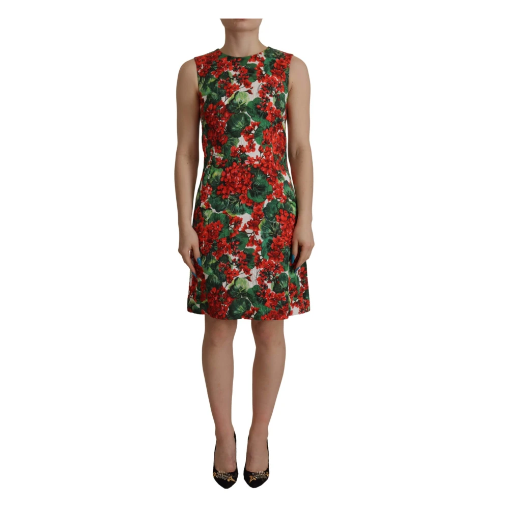 Dolce & Gabbana Women's Multicolor Short Dresses,, Floral A-Line Dress Spring Essence 3XS