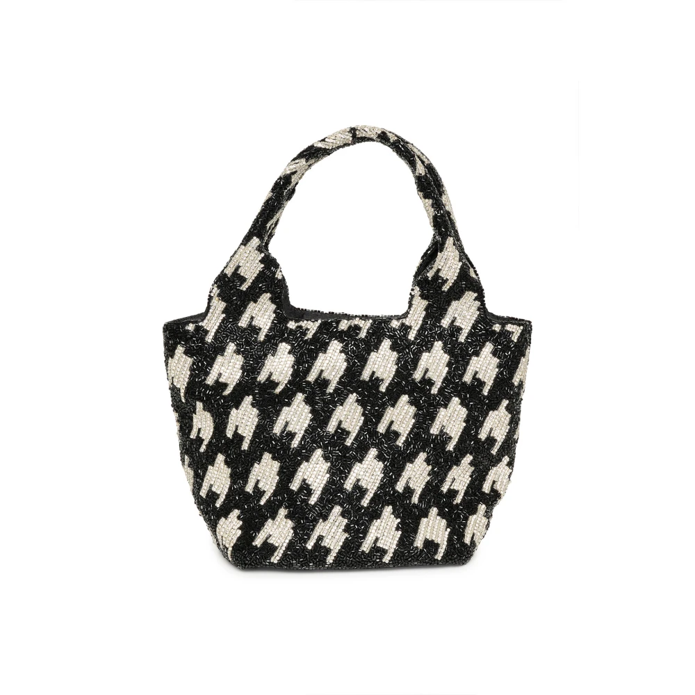 Gestuz Zwart Zilver Glitter Rhinnagz Tas Accessoire Black Dames