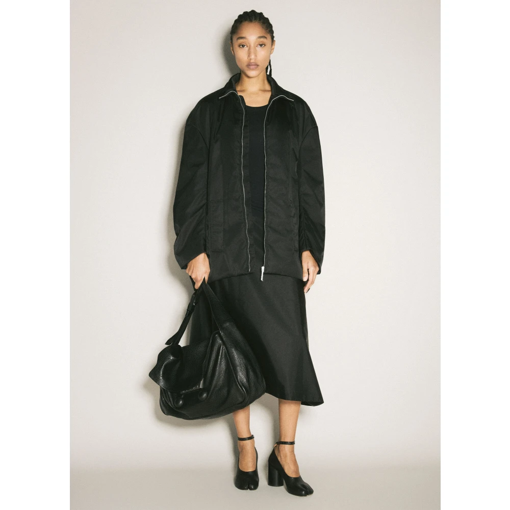Marni Technische Twill Midi Rok Black Dames