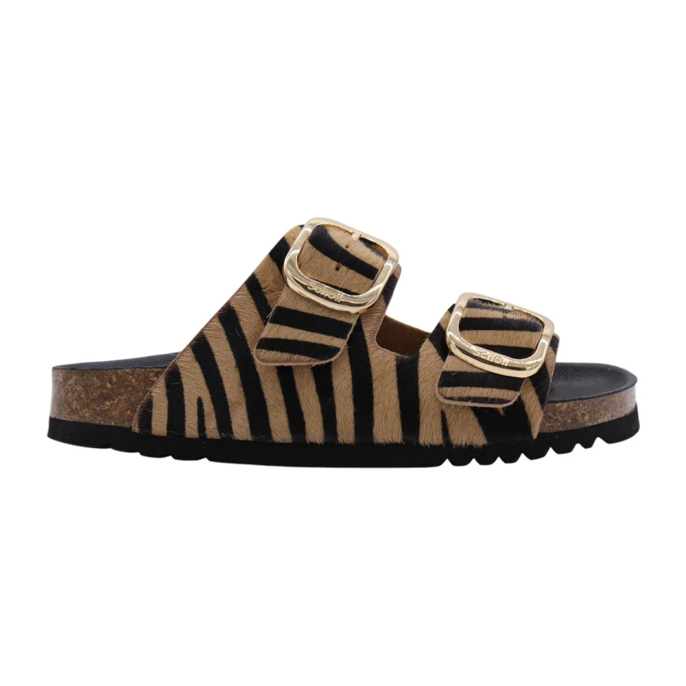 Scholl Women's Brown Sliders, 8 Uk, Bauwens Comfort Slipper