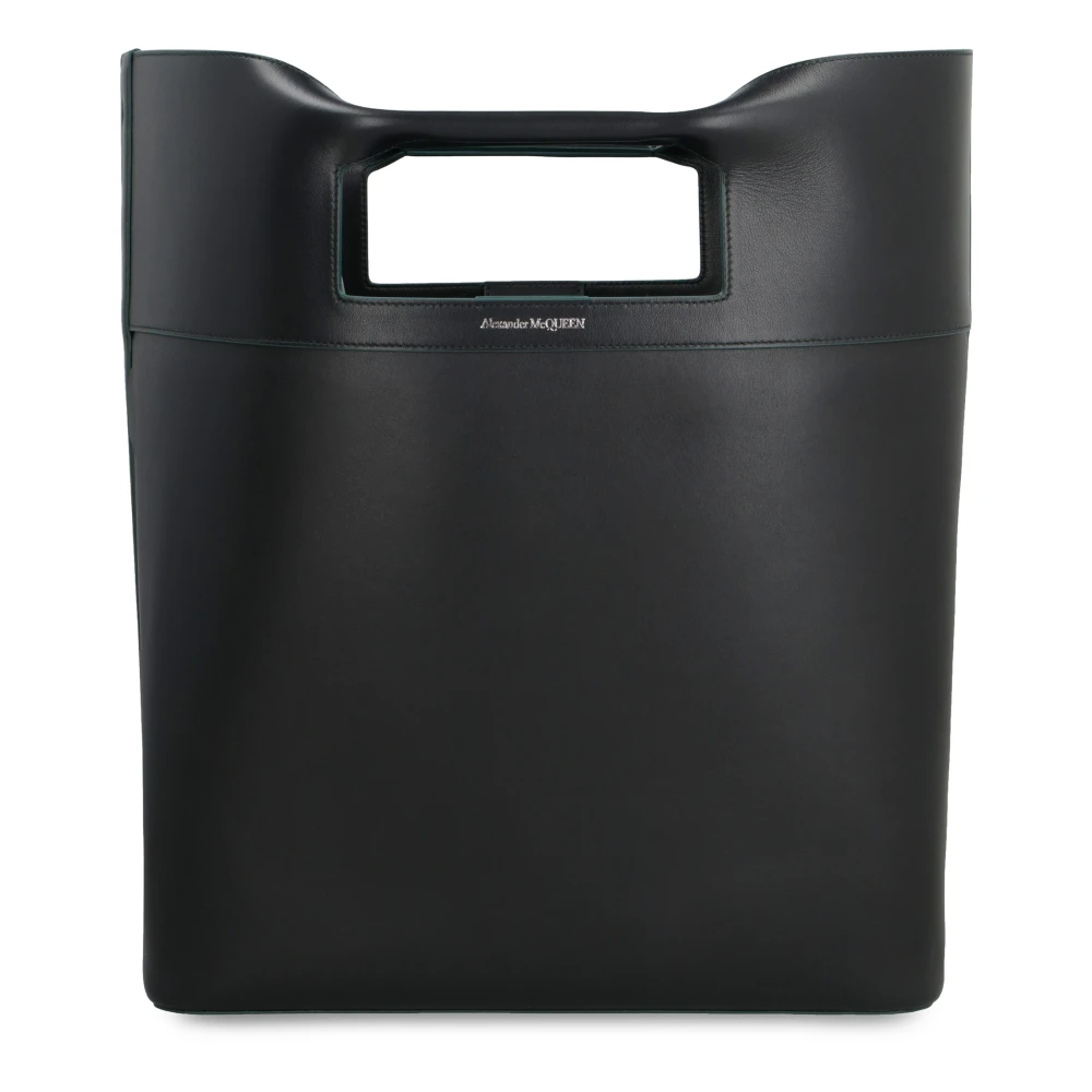 alexander mcqueen Vierkante Boog Leren Tas Black Heren