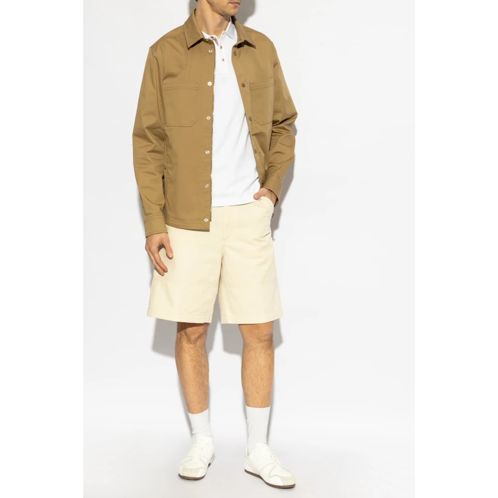 Moncler Katoenen overhemd Beige Heren