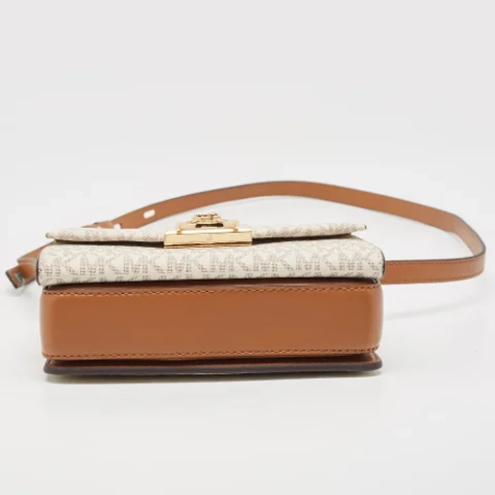 Michael Kors Pre-owned Leather crossbody-bags White Dames