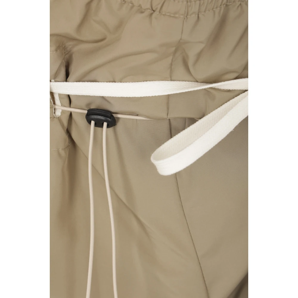 Magliano Nylon Shorts met Katoenen Zijbanden Beige Heren