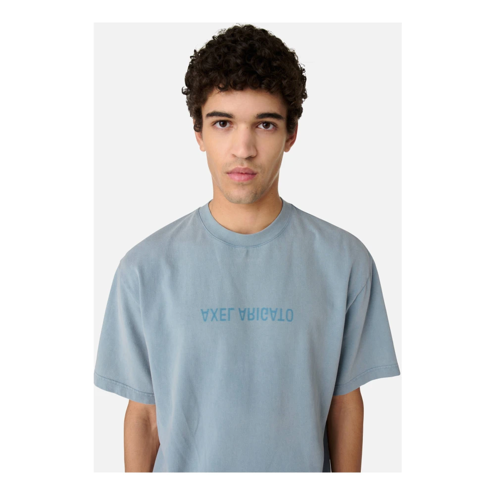 Axel Arigato Distort T-Shirt Blue Heren