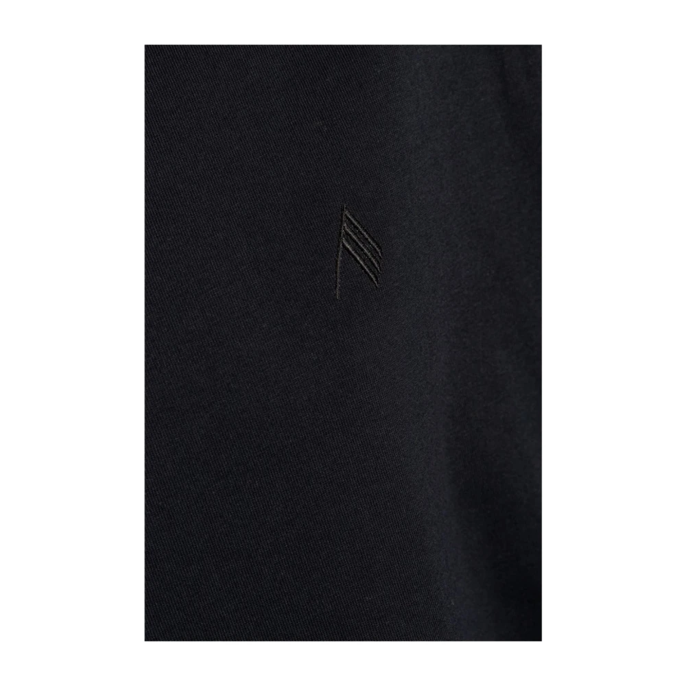 The Attico Zwarte Crew Neck T-shirts en Polos Black Dames