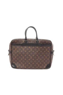Pre-owned Porte Documents Voyage GM Monogram Macassar briefcase