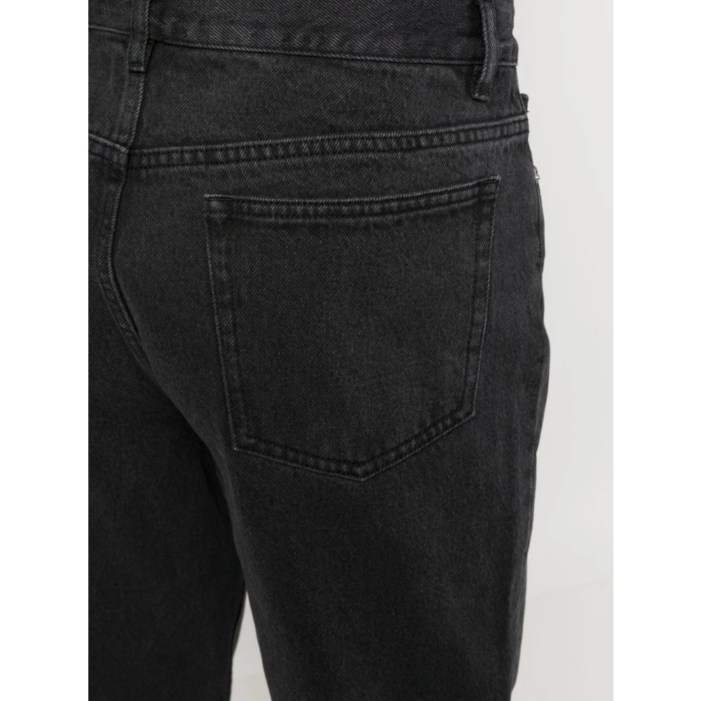 A.p.c. Zwarte Katoenen Denim Jeans Black Heren