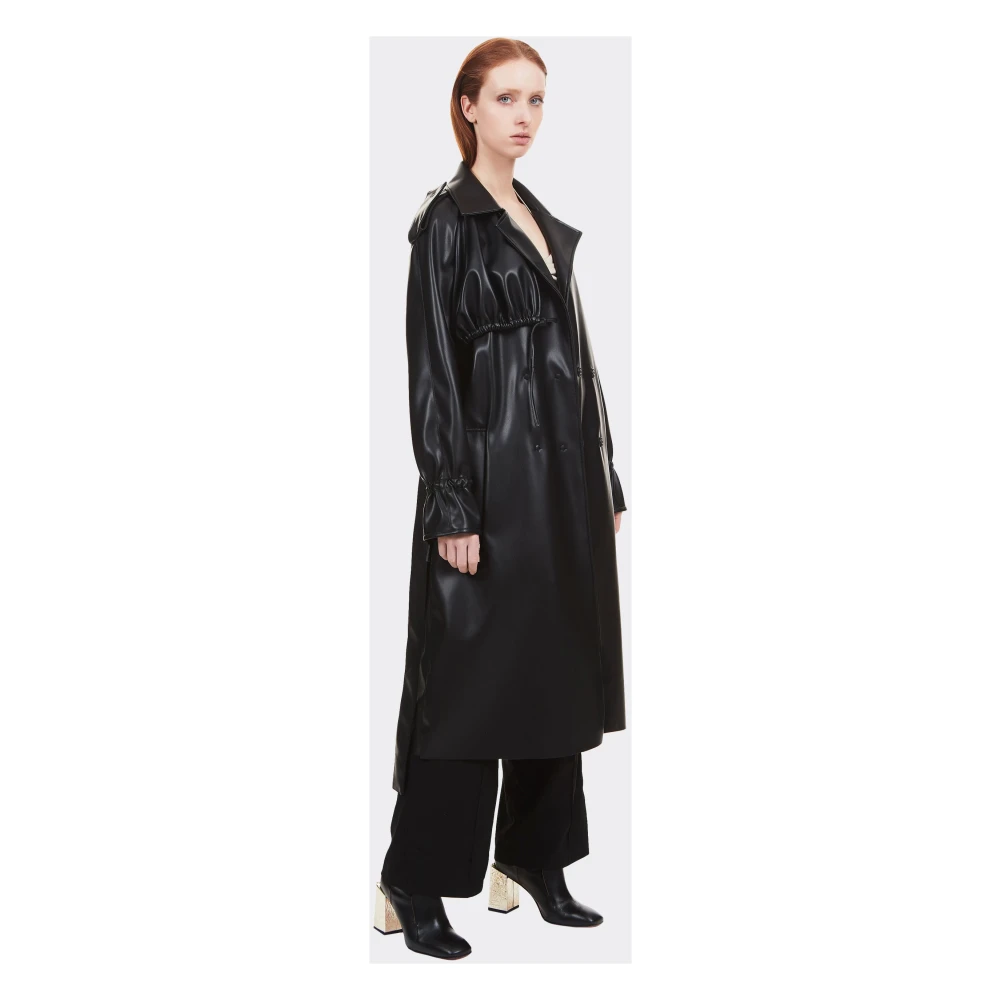 THEMOIRè Vegan Zwarte Trenchcoat Black Dames