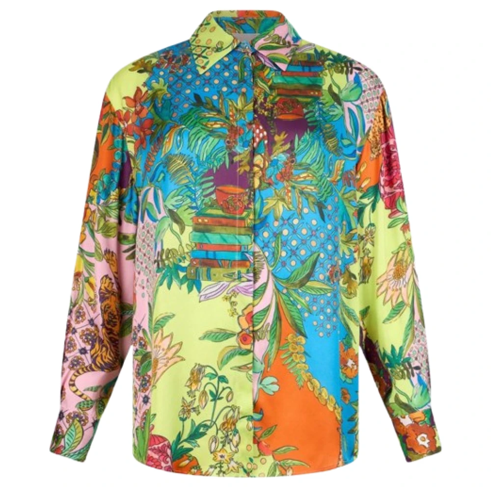 Liu Jo Mujer Multicolor - Camisa De Satén Estampada - Blouses & Shirts - Xs