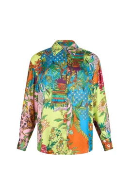 Printed Satin Shirt