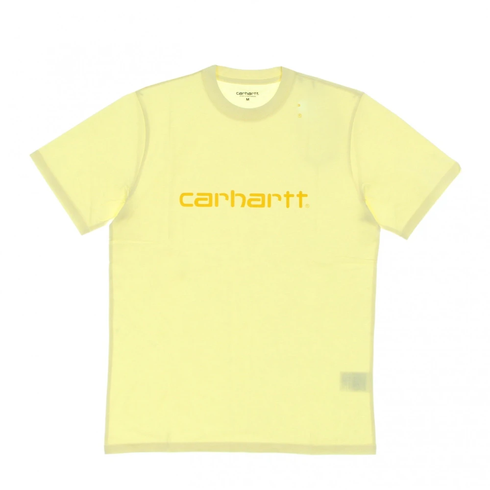 Carhartt WIP Script Tee Soft Yellow Popsicle Yellow Heren