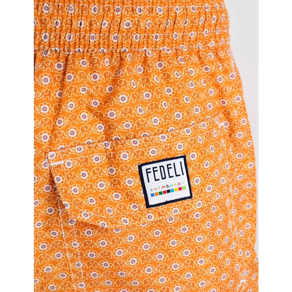 Fedeli Beachwear Orange Heren