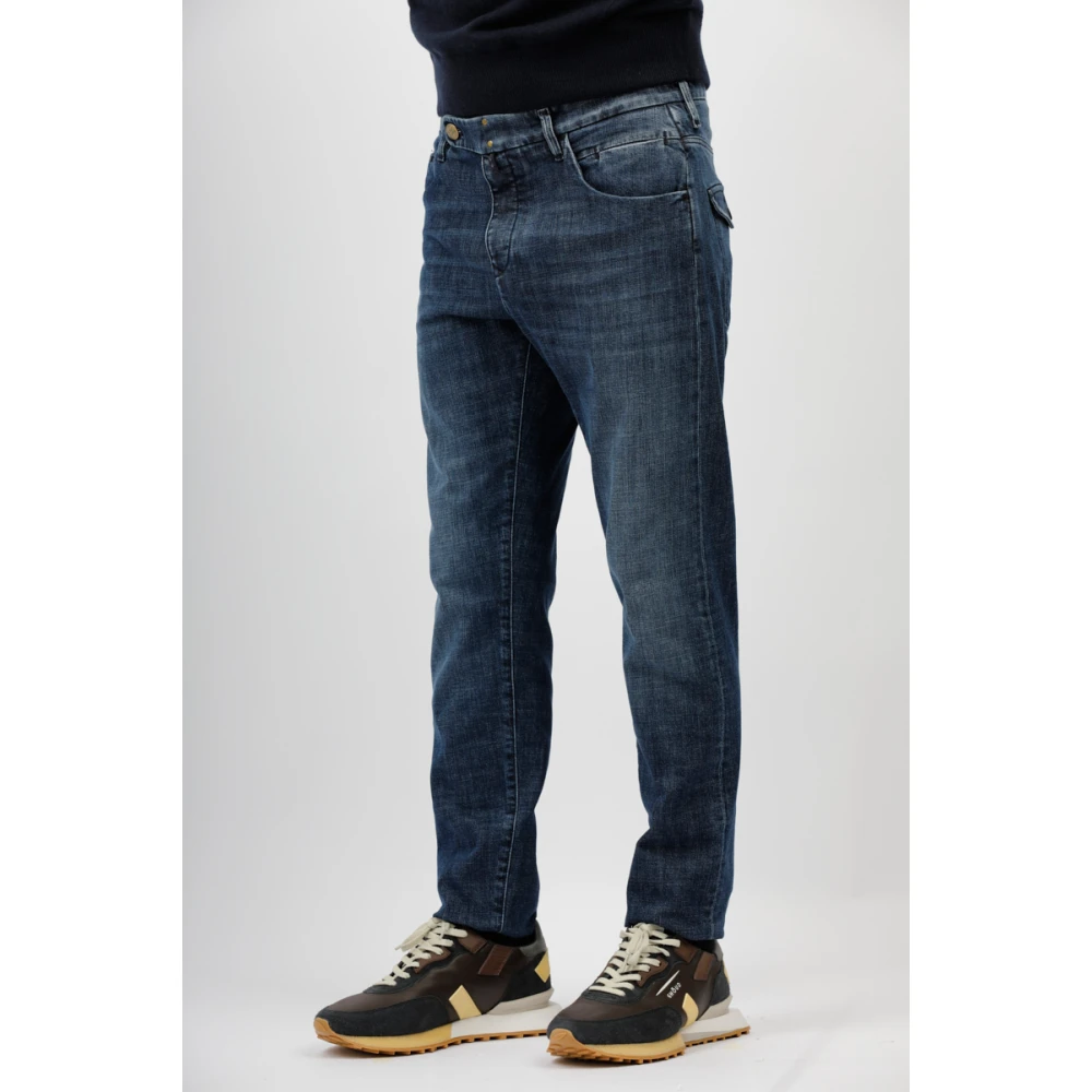 Incotex Op maat gemaakte reguliere jeans Blue Heren