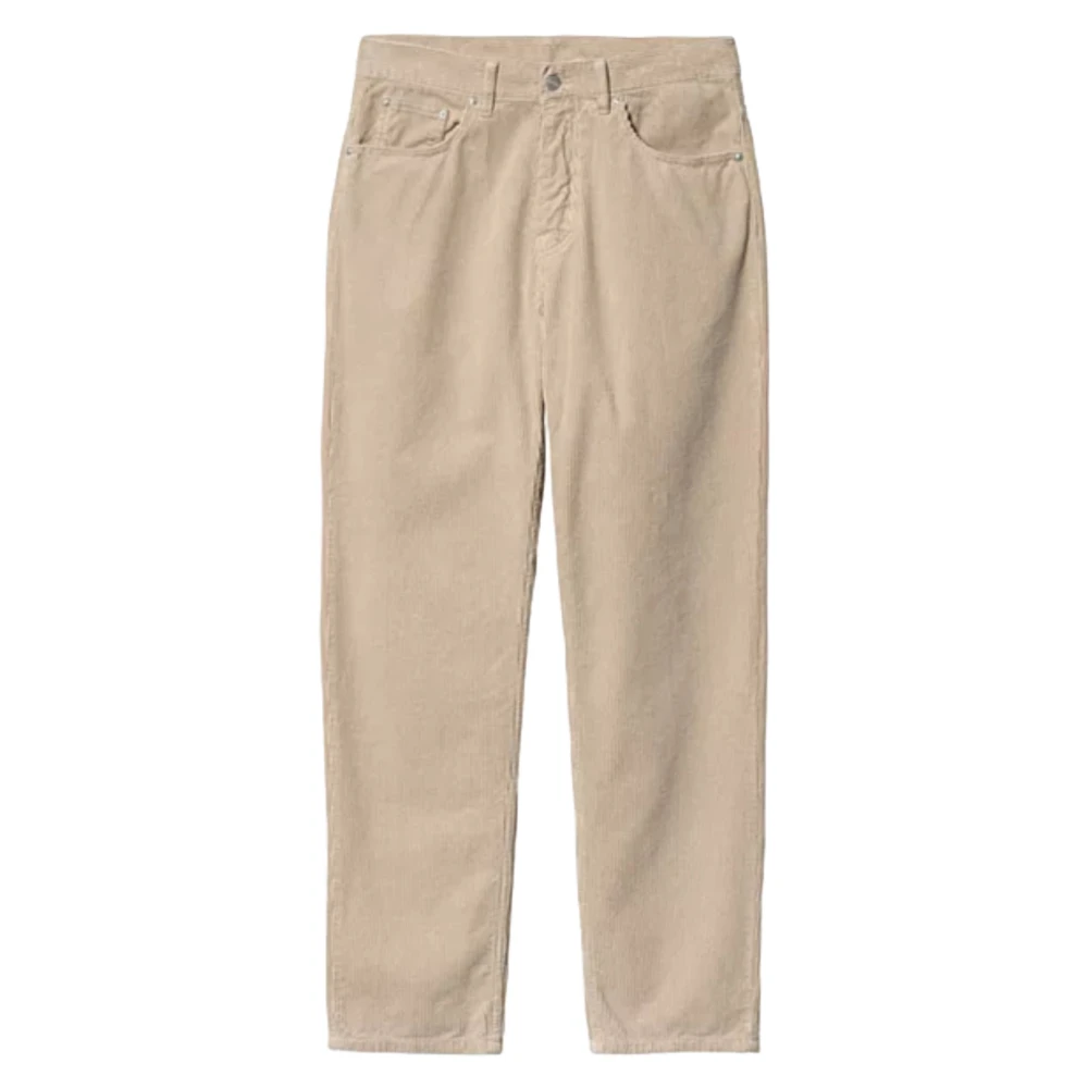 Carhartt WIP Coventry Corduroy Relaxte Tapered Broek Beige Heren