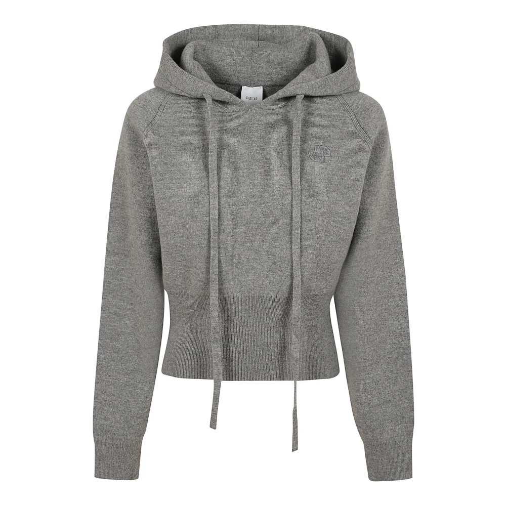 Patou Grijze Wol Kasjmier Sweatshirt Aw24 Gray Dames