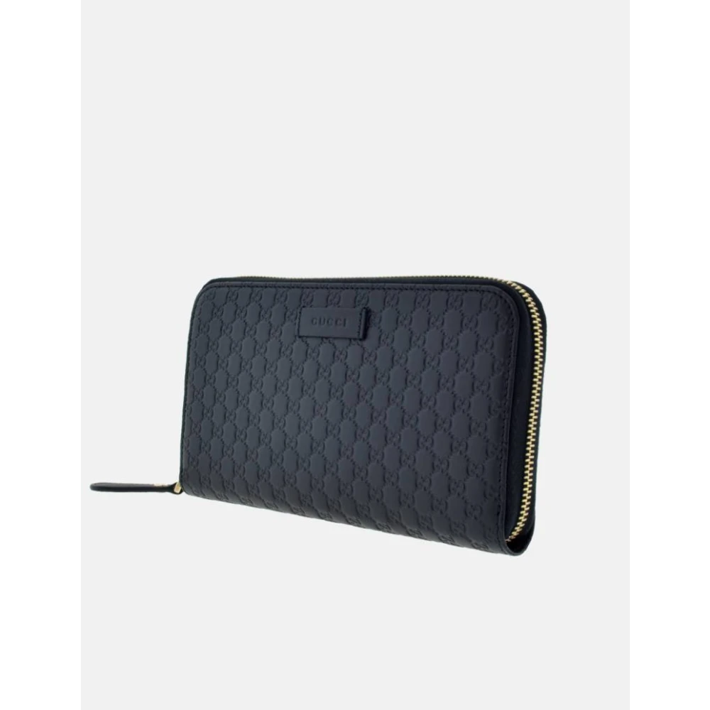 Gucci Zwarte Micro sima Portemonnee in Zwart Black Dames