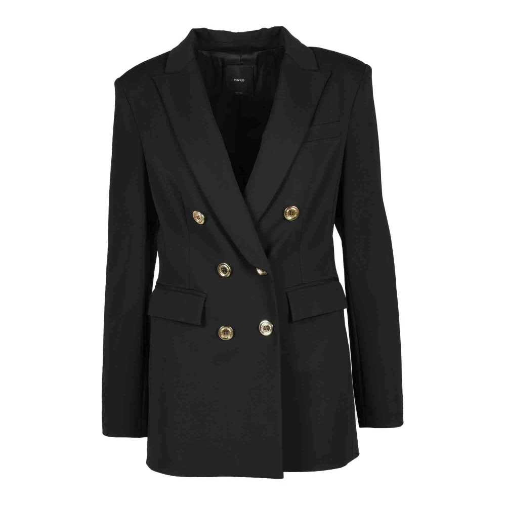 Pinko Elegante Blazer met Stretchstof Black Dames