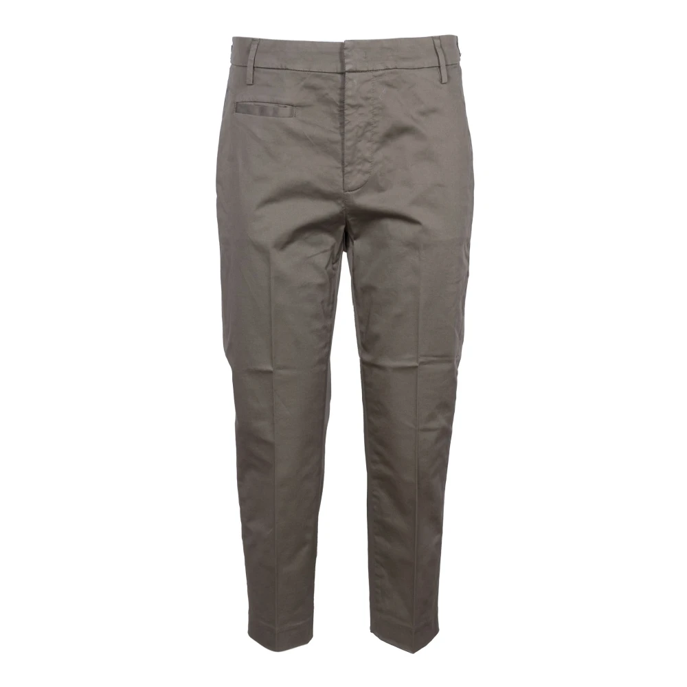 Dondup Green Women's Chino Trousers- Ankle Length - Female - Chinos - M - Trousers