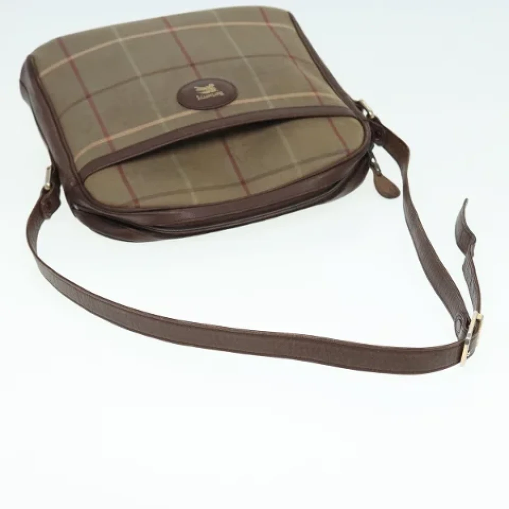 Burberry Vintage Pre-owned Canvas shoulder-bags Brown Dames