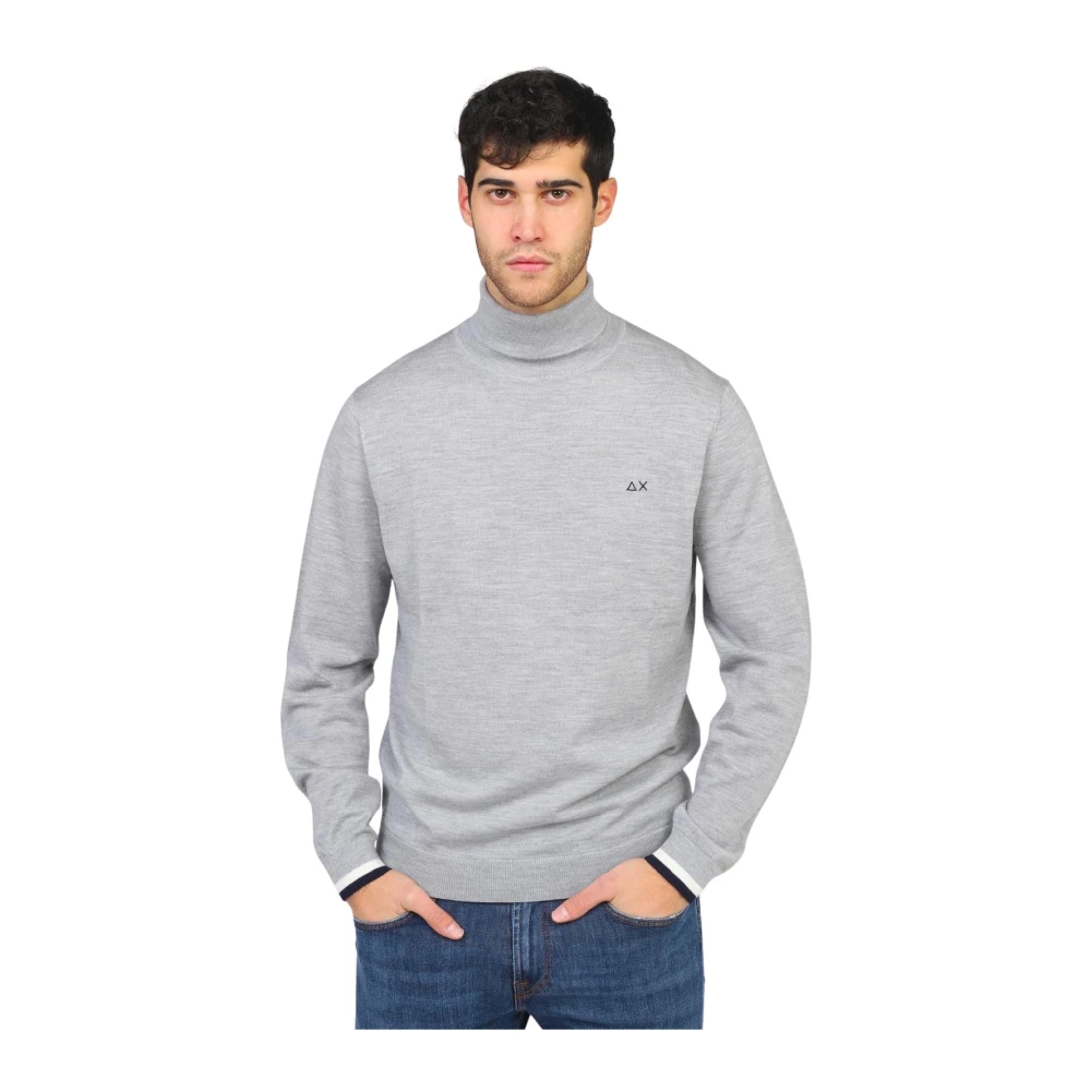 Sun68 Gestreepte Turtle Boord Stijlvolle Mode Gray Heren