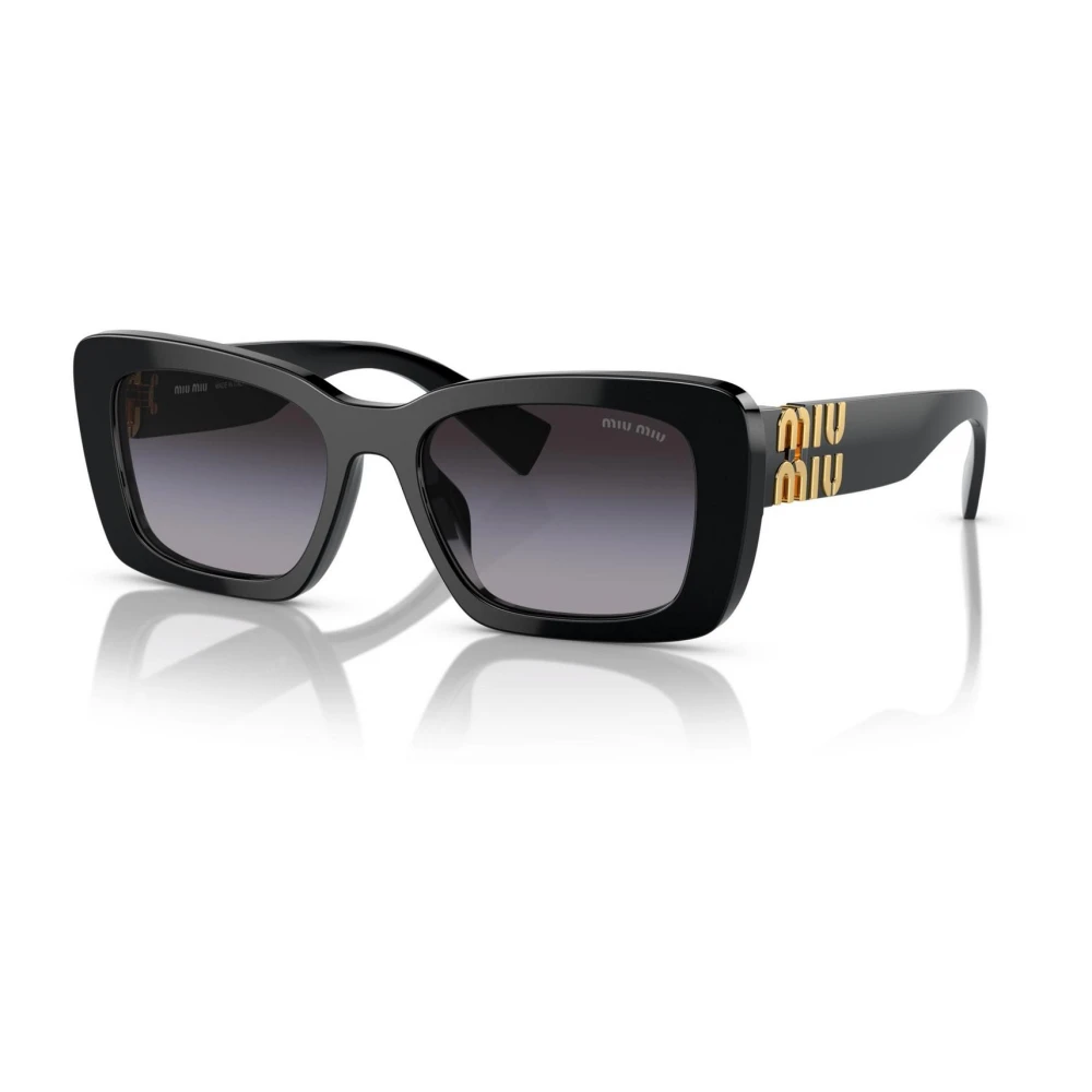 Miu Miu Women's Black Rectangle Grey Gradient Mu07ys - Image 4