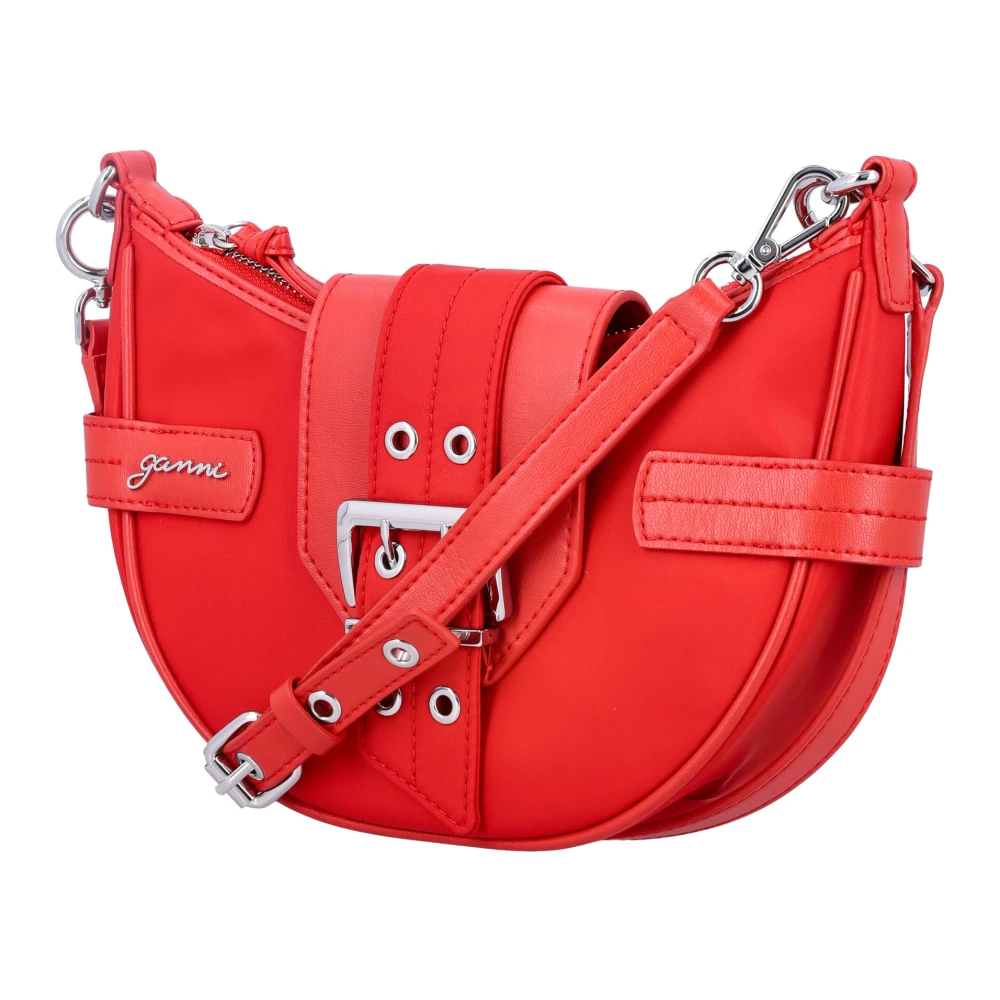 Ganni Rode Racing Handtas Bucky Kleine Tas Red Dames