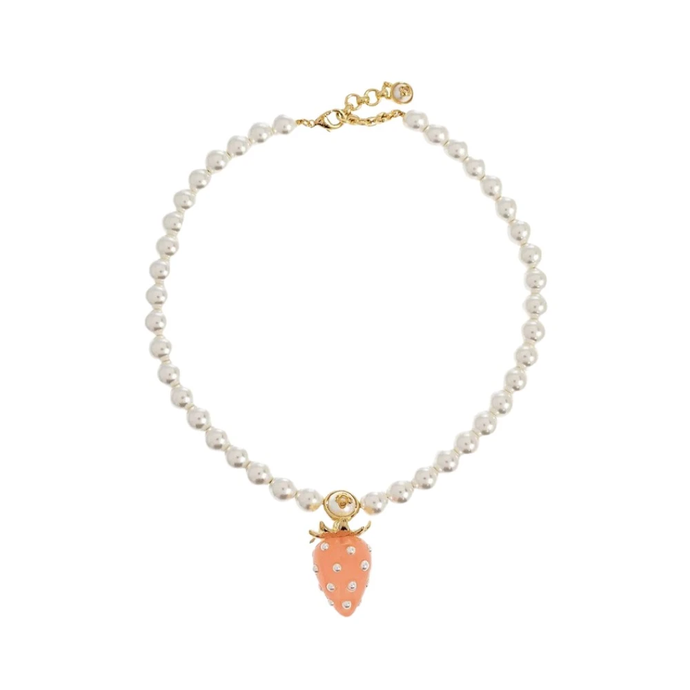 Casablanca Women's White Strawberry Necklace - Necklaces - One Size - Accessories