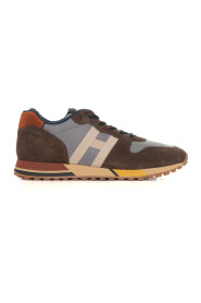 H383 Sneakers in canvas and leather