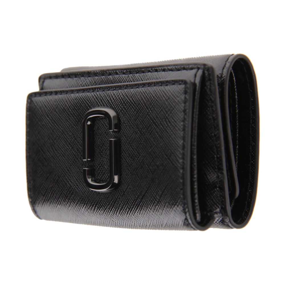 Marc Jacobs Zwarte Mini Trifold Portemonnee Black Dames