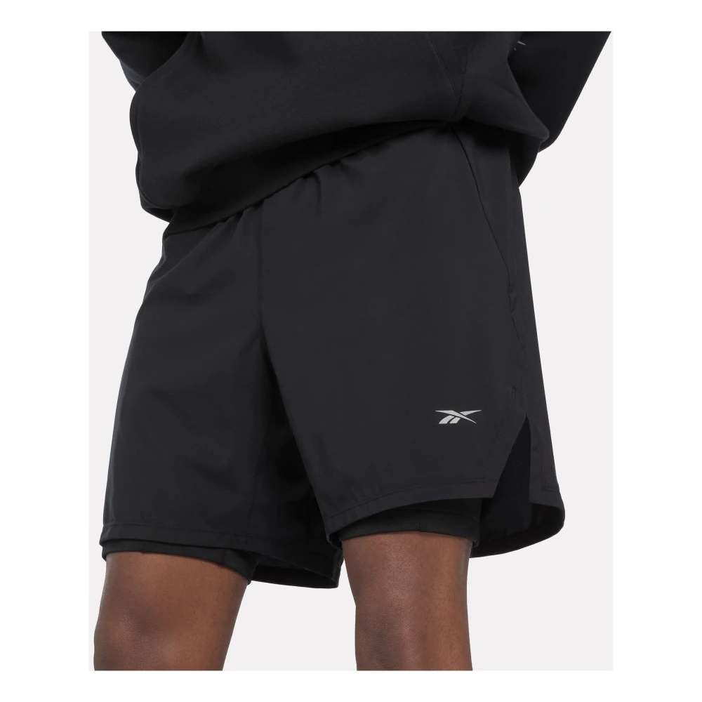 Reebok Hardloop 2-in-1 Shorts Black Heren