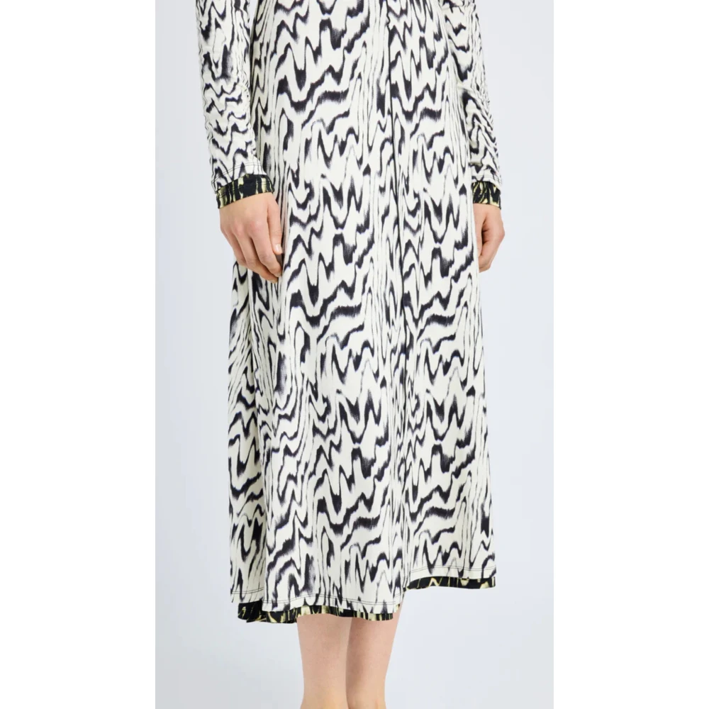Proenza Schouler Abstract Motief Jersey Jurk White Dames