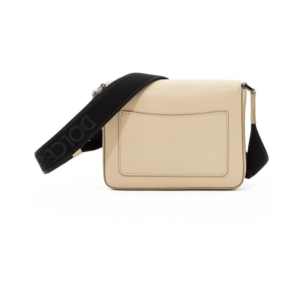 Dolce & Gabbana Stijlvolle Leren Crossbody Tas Beige Heren