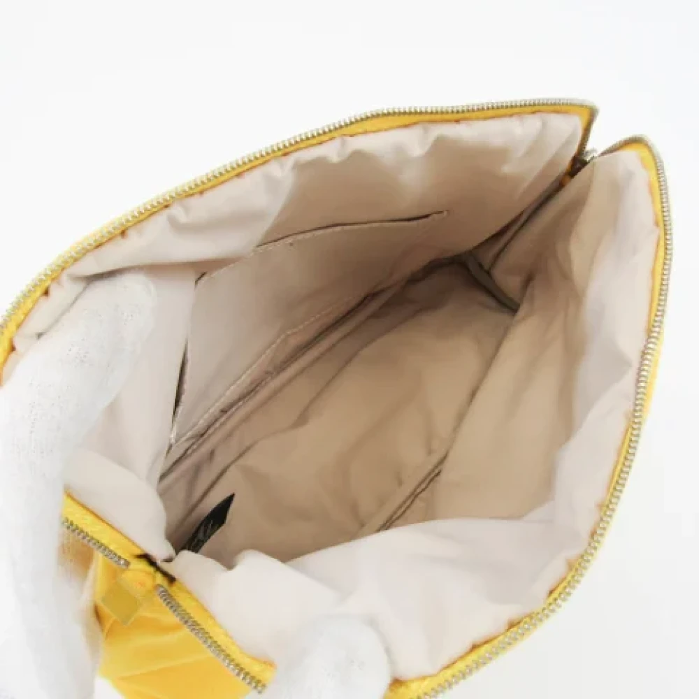Hermès Vintage Pre-owned Leather pouches Yellow Dames