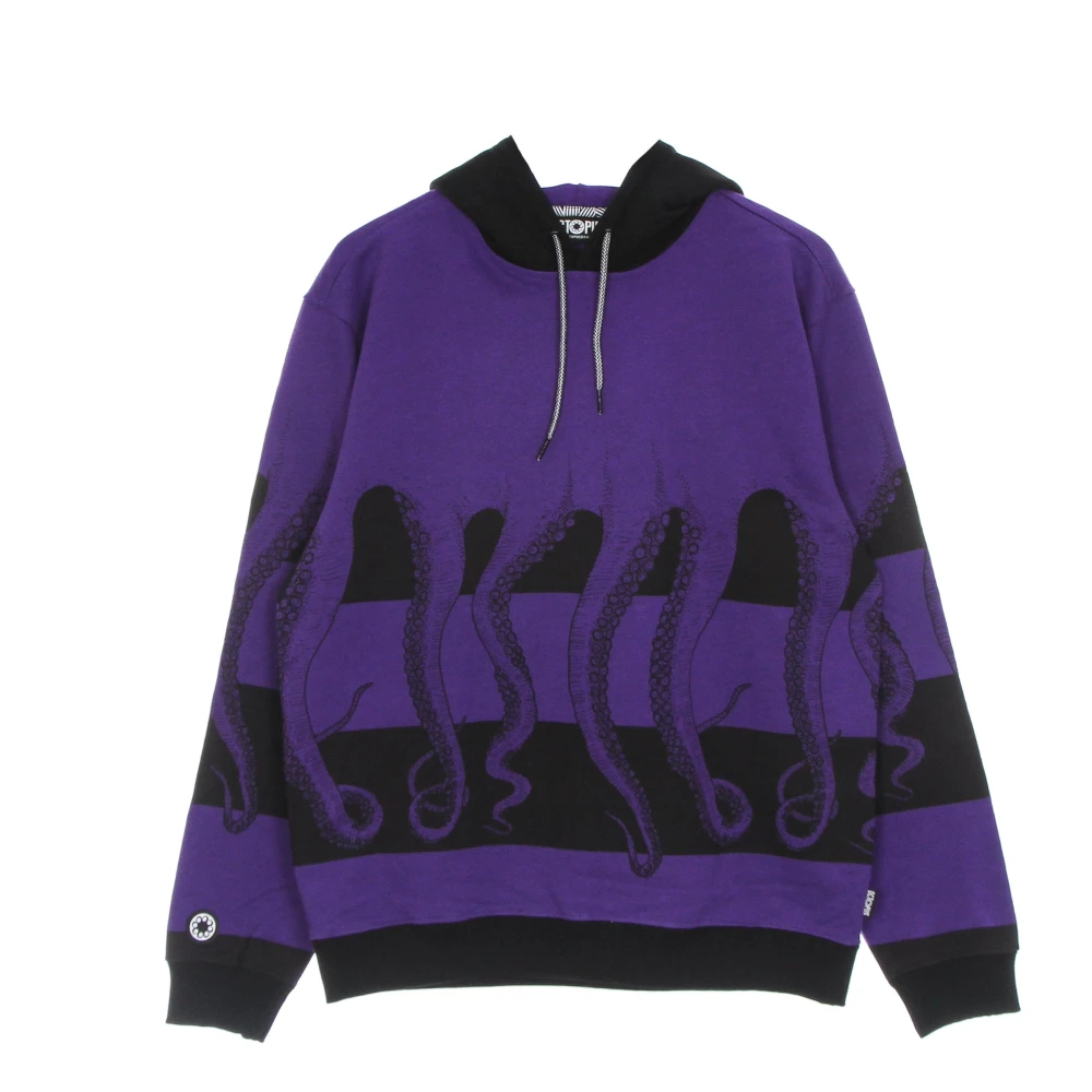Octopus Paarse Lichtgewicht Hoodie Purple Heren