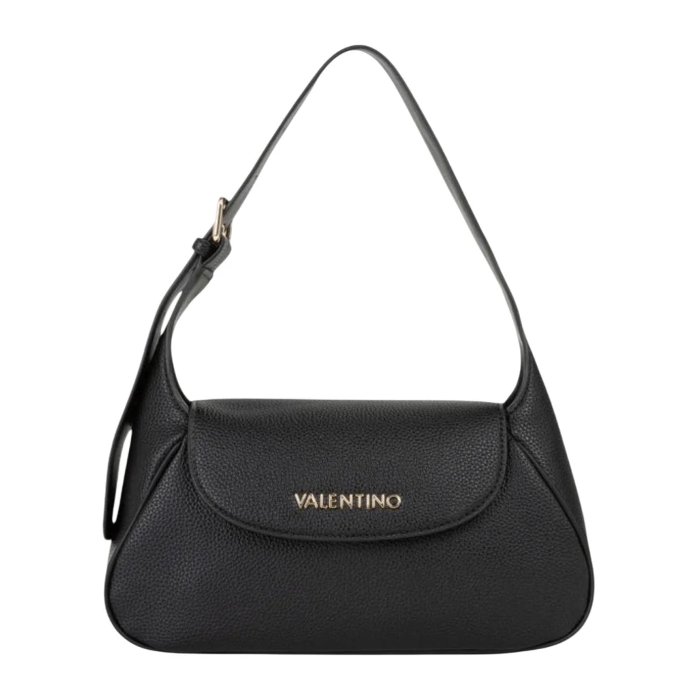Valentino By Mario Valentino Women's Black Flap Bag Daphne Re