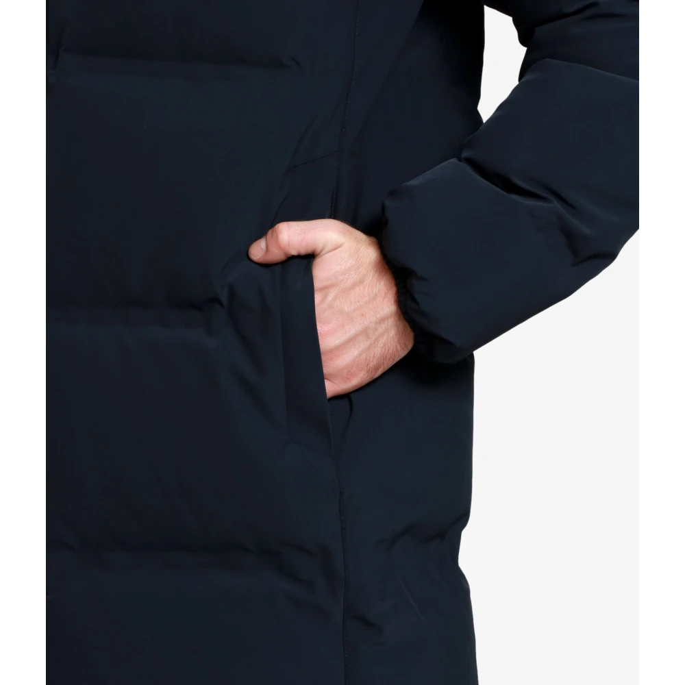 Herno Blauwe Waterdichte Donsjas met Capuchon Blue Heren