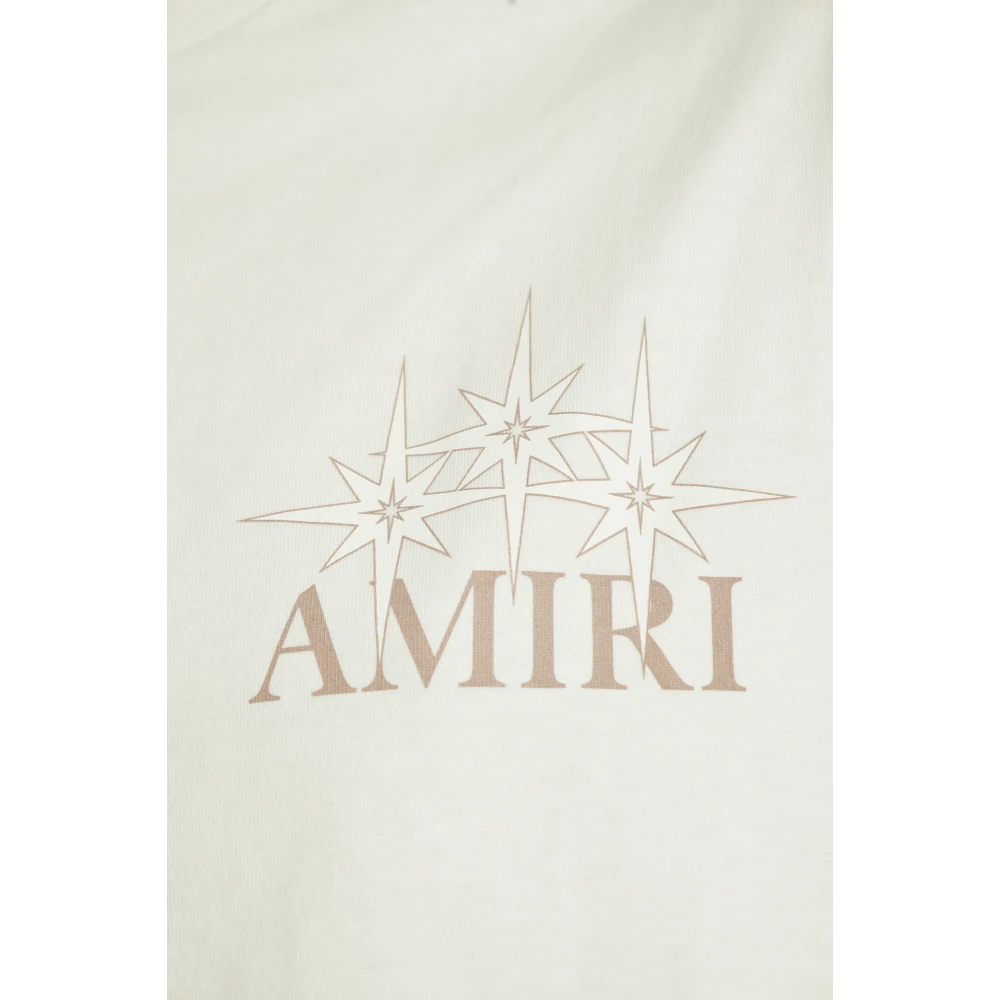 Amiri T-shirt met logo White Dames