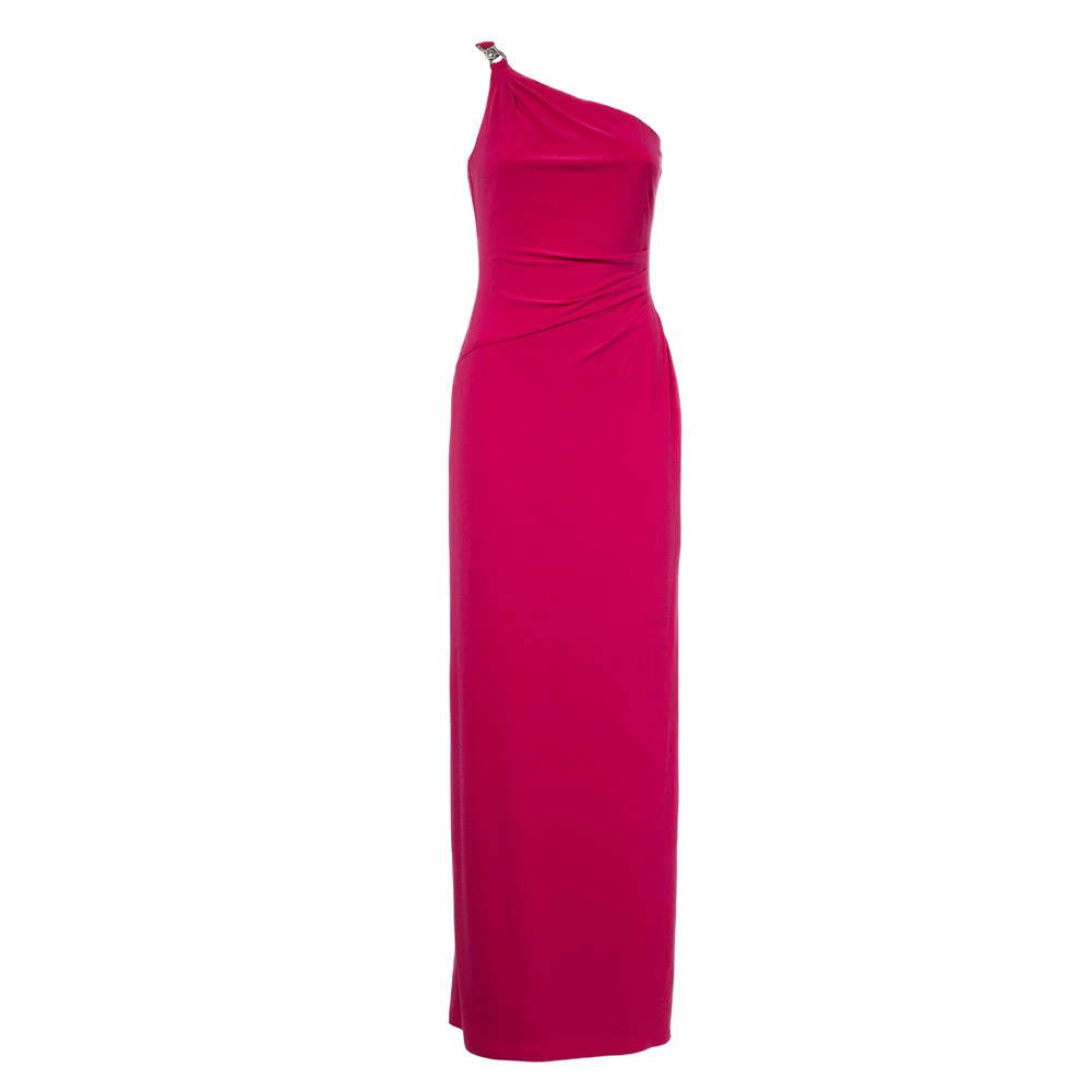 Ralph Lauren One-Shoulder Jurk Pink Dames
