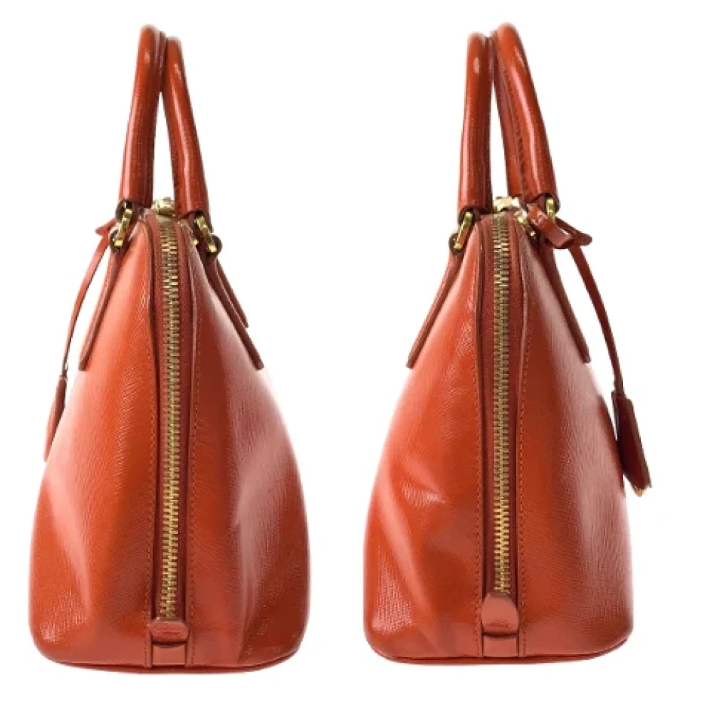 Prada Vintage Pre-owned Leather prada-bags Orange Dames