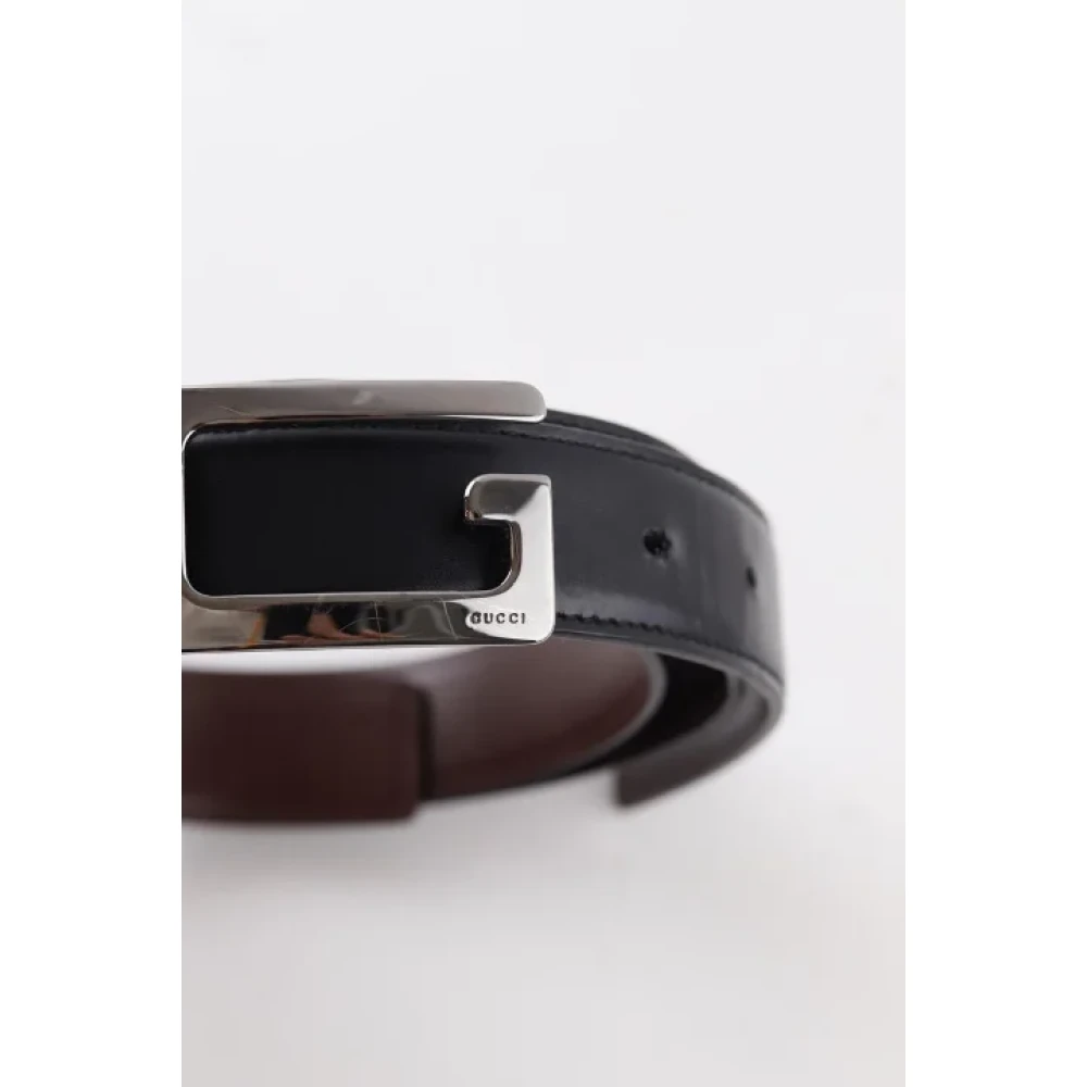 Gucci Vintage Pre-owned Leather belts Black Dames