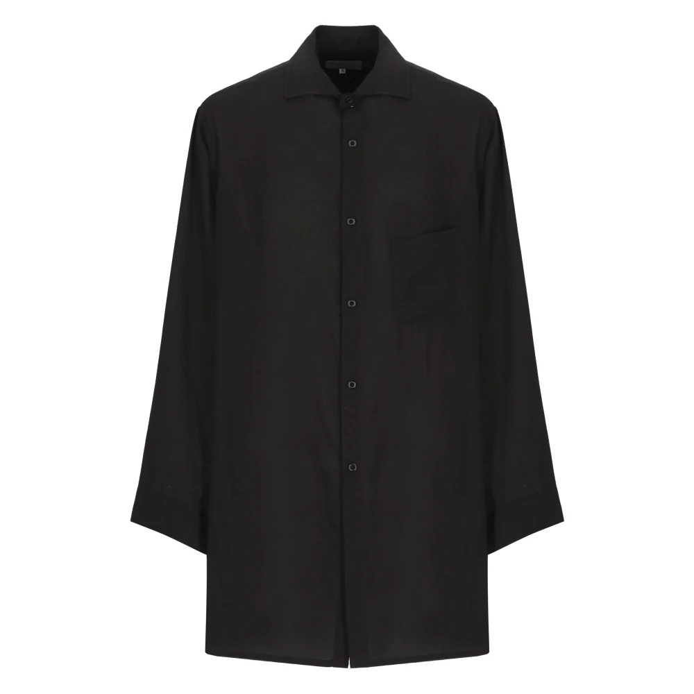Yohji Yamamoto Zwarte Jassen voor Mannen Black Heren